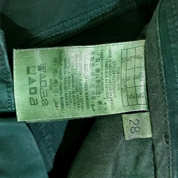 NWT Guess Jeans Lincoln Slim Fit Low Rise Straight Leg Amulet Green Sueded 28x32 - Picture 14 of 14